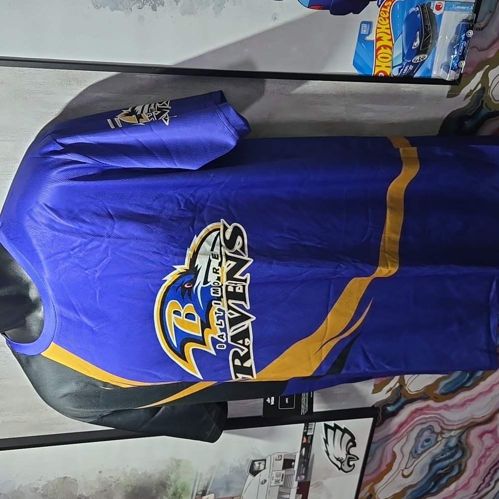 L Baltimore Ravens Custom Sublimated NFL Football Game Day Fan Jersey - Picture 2 of 8